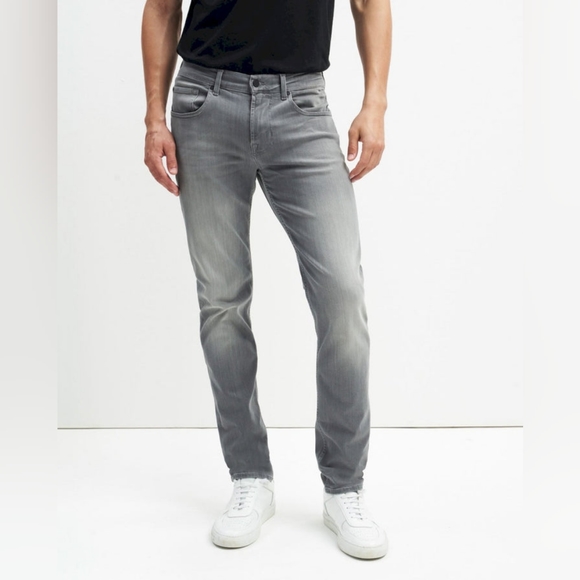 7 For All Mankind LUXE PERFORMANCE PLUS SLIMMY JEANS IN GREY - Picture 2 of 5